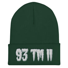 Load image into Gallery viewer, 93 TM 11 Beanie ( White Letters &amp; Grey Outline )
