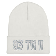 Load image into Gallery viewer, 93 TM 11 Beanie ( White Letters &amp; Grey Outline )
