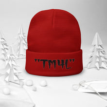 Load image into Gallery viewer, TM4L Beanie ON SALE ( Black Letters &amp; Red Outline )
