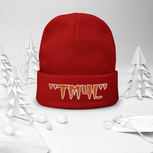 Load image into Gallery viewer, TM4L Beanie ON SALE ( Orange Letters &amp; White Outline )
