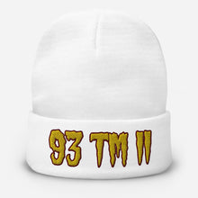 Load image into Gallery viewer, 93 TM 11 Beanie ( Gold Letters &amp; Burgundy Outline )
