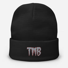 Load image into Gallery viewer, TMB Beanie ( Grey Letters &amp; Red Outline )

