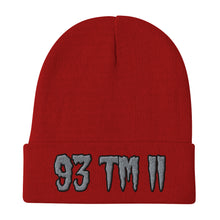 Load image into Gallery viewer, 93 TM 11 Beanie ( Grey Letters &amp; Black Outline )
