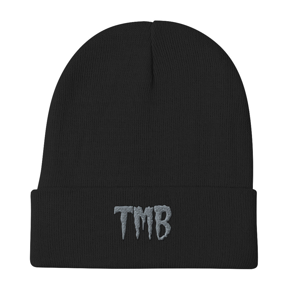 TMB Beanie ( Grey Letters & Black Outline )