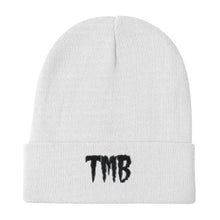 Load image into Gallery viewer, TMB Beanie ( Black Letters &amp; Grey Outline )

