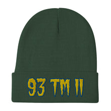 Load image into Gallery viewer, 93 TM 11 Beanie ( Yellow Letters &amp; Blue Outline )
