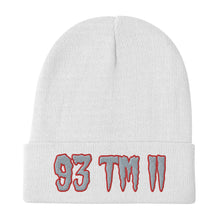 Load image into Gallery viewer, 93 TM 11 Beanie ( Grey Letters &amp; Red Outline )
