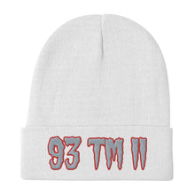 Load image into Gallery viewer, 93 TM 11 Beanie ( Grey Letters &amp; Red Outline )
