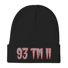 Load image into Gallery viewer, 93 TM 11 Beanie ( Grey Letters &amp; Red Outline )
