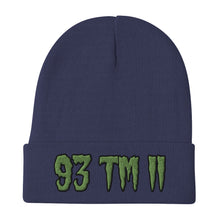 Load image into Gallery viewer, 93 TM 11 Beanie ( Green Letters &amp; Black Outline )
