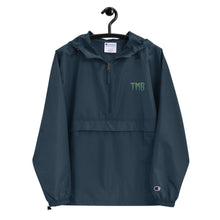 Load image into Gallery viewer, TMB Wind Breaker ( Green Letters &amp; Blue Outline )
