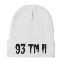 Load image into Gallery viewer, 93 TM 11 Beanie ( Black Letters &amp; White Outline )
