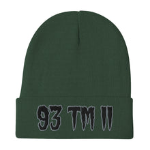 Load image into Gallery viewer, 93 TM 11 Beanie ( Black Letters &amp; Grey Outline )
