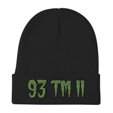 Load image into Gallery viewer, 93 TM 11 Beanie ( Green Letters &amp; Black Outline )
