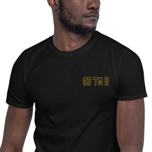 Load image into Gallery viewer, 93 TM 11 Softstyle T-Shirt ( Black Letters &amp; Gold Outline )
