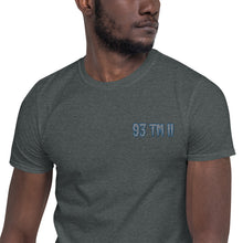 Load image into Gallery viewer, 93 TM 11 Softstyle T-Shirt ( Grey Letters &amp; Blue Outline )
