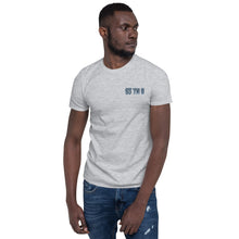 Load image into Gallery viewer, 93 TM 11 Softstyle T-Shirt ( Grey Letters &amp; Blue Outline )
