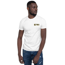 Load image into Gallery viewer, 93 TM 11 Softstyle T-Shirt ( Black Letters &amp; Gold Outline )

