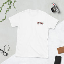 Load image into Gallery viewer, 93 TM 11 Softstyle T-Shirt ( Red Letters &amp; Black Outline )
