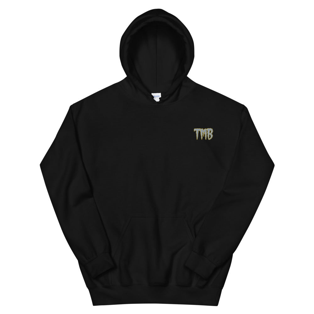 TMB Hoodie ( Gray Letters & Gold Outline )