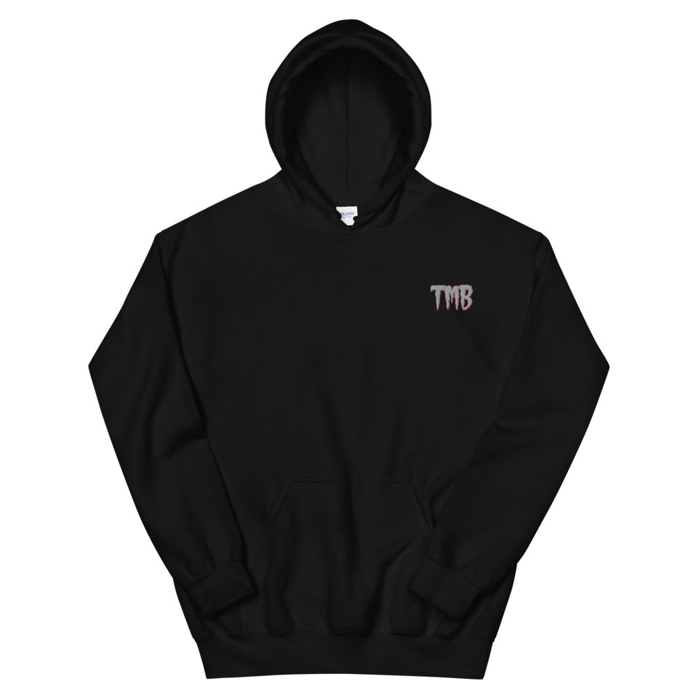TMB Hoodie ( Gray Letters & Red Outline )