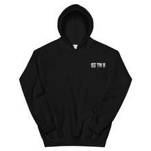 Load image into Gallery viewer, Small 93 TM 11 Hoodie ( White Letters &amp; Grey Outline )
