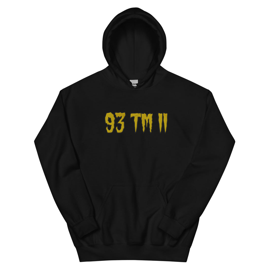BIG 93 TM 11 Hoodie (Gold Letters & Black Outline)