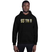 Load image into Gallery viewer, BIG 93 TM 11 Hoodie (Grey Letters &amp; Gold Outline)

