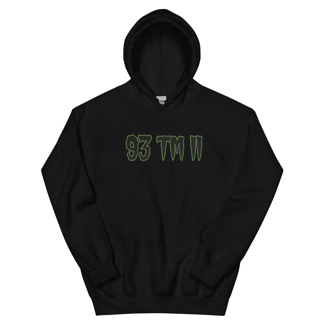 BIG 93 TM 11 Hoodie (Black Letters & Green Outline)