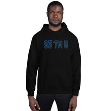 Load image into Gallery viewer, BIG 93 TM 11 Hoodie (Black Letters &amp; Powder Blue Outline)
