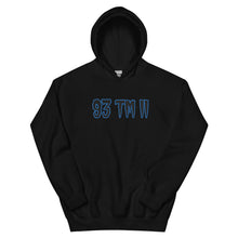 Load image into Gallery viewer, BIG 93 TM 11 Hoodie (Black Letters &amp; Powder Blue Outline)
