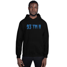 Load image into Gallery viewer, BIG 93 TM 11 Hoodie (Powder Blue Letters &amp; Black Outline)
