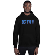 Load image into Gallery viewer, BIG 93 TM 11 Hoodie (Powder Blue Letters &amp; Purple Outline)
