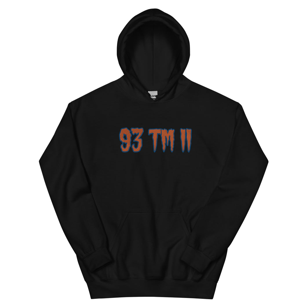 BIG 93 TM 11 Hoodie (Orange Letters & Blue Outline)