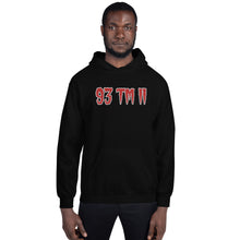 Load image into Gallery viewer, BIG 93 TM 11 Hoodie (Red Letters &amp; White Outline)
