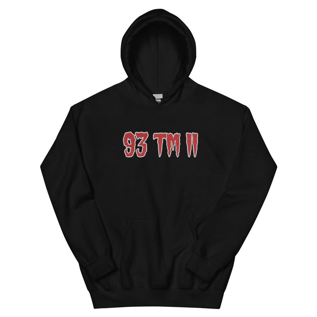 BIG 93 TM 11 Hoodie (Red Letters & White Outline)