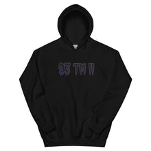 Load image into Gallery viewer, BIG 93 TM 11 Hoodie (Black Letters &amp; Purple Outline)
