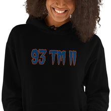 Load image into Gallery viewer, BIG 93 TM 11 Hoodie (Blue Letters &amp; Orange Outline)
