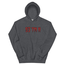 Load image into Gallery viewer, BIG 93 TM 11 Hoodie (Red Letters &amp; Black Outline)
