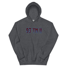 Load image into Gallery viewer, BIG 93 TM 11 Hoodie (Maroon Letters &amp; Powder Blue Outline)
