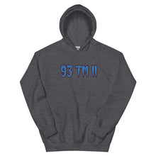 Load image into Gallery viewer, BIG 93 TM 11 Hoodie (Powder Blue Letters &amp; Maroon Outline)
