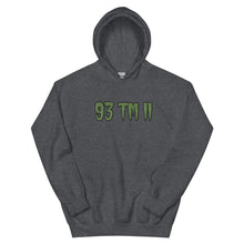 Load image into Gallery viewer, BIG 93 TM 11 Hoodie (Green Letters &amp; Black Outline)
