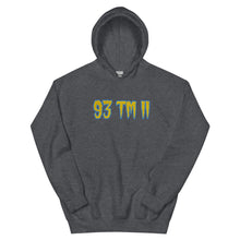 Load image into Gallery viewer, BIG 93 TM 11 Hoodie (Yellow Letters &amp; Powder Blue Outline)
