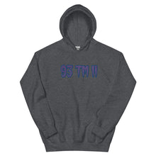 Load image into Gallery viewer, BIG 93 TM 11 Hoodie (Purple Letters &amp; Blue Outline)

