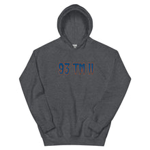 Load image into Gallery viewer, BIG 93 TM 11 Hoodie (Blue Letters &amp; Orange Outline)
