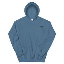 Load image into Gallery viewer, TMB Hoodie ( Blue Letters &amp; Yellow Outline )
