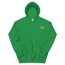 Load image into Gallery viewer, TM Hoodie (Gray Letters &amp; Gold Outline)
