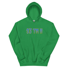 Load image into Gallery viewer, BIG 93 TM 11 Hoodie (Powder Blue Letters &amp; Gold Outline)
