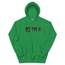 Load image into Gallery viewer, BIG 93 TM 11 Hoodie (Black Letters &amp; Green Outline)

