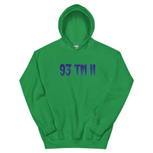 Load image into Gallery viewer, BIG 93 TM 11 Hoodie (Blue Letters &amp; Powder Blue Outline)
